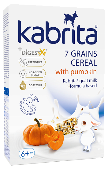 Kabrita® 7 grūdų pieno košė su moliūgais
